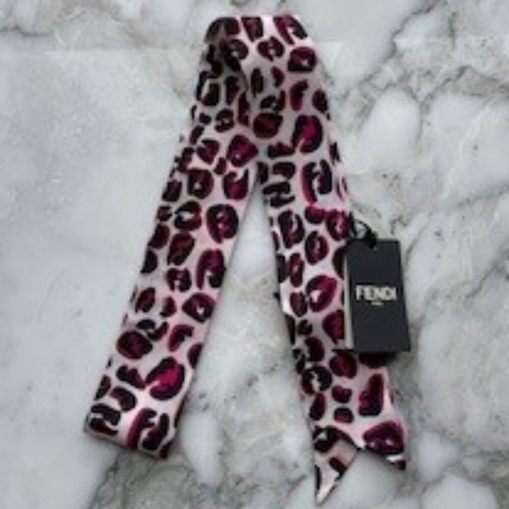 FENDI silk printed bandeau - WRAPPY-  NWTAGS